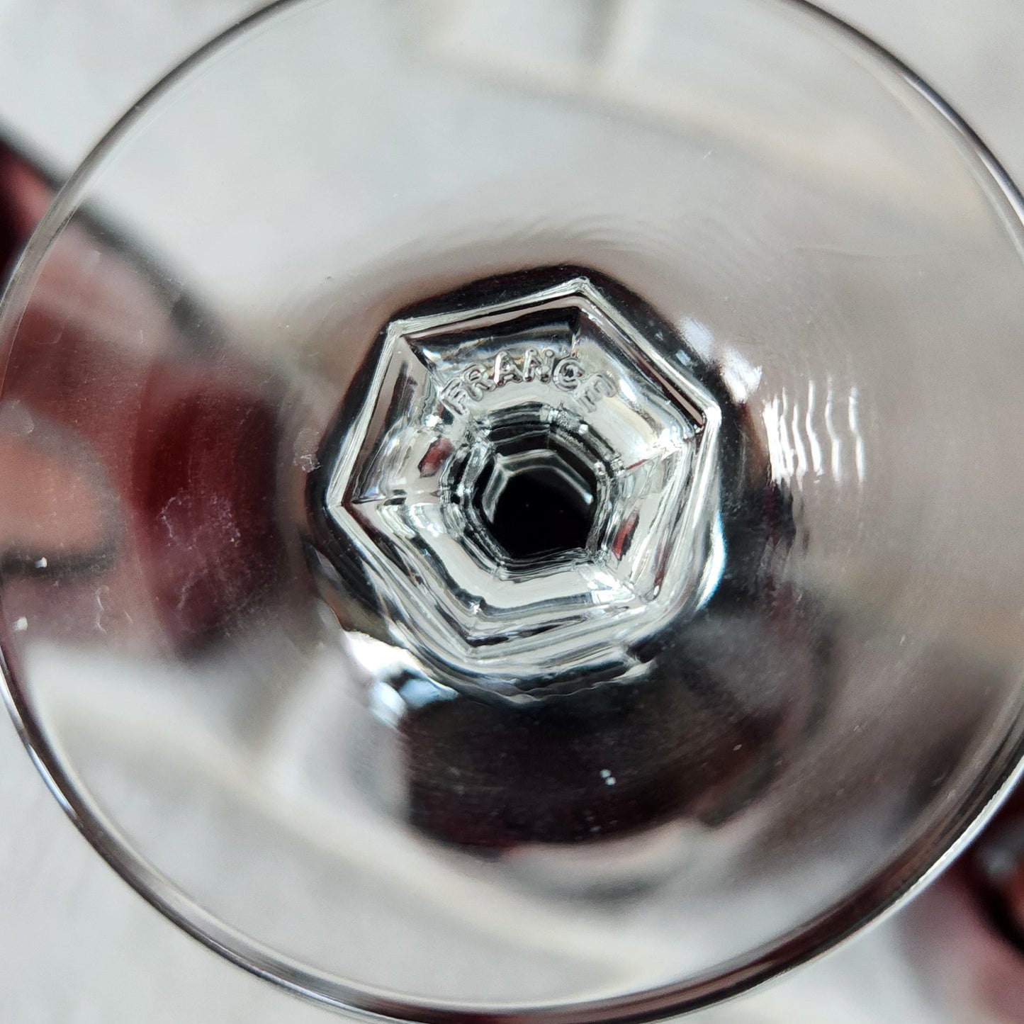 Gothic by Cristal d'Arques-Durand Ruby Red Champagne/Parfait Glasses