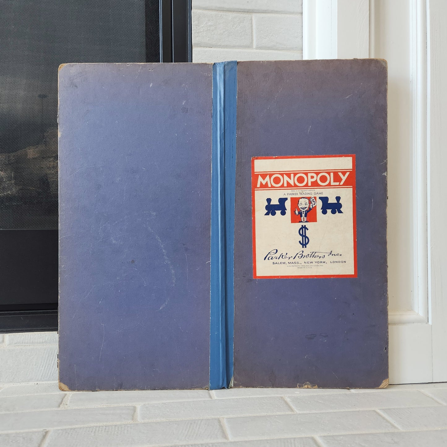 1937-39 Monopoly Blue Box Dual Patent Set