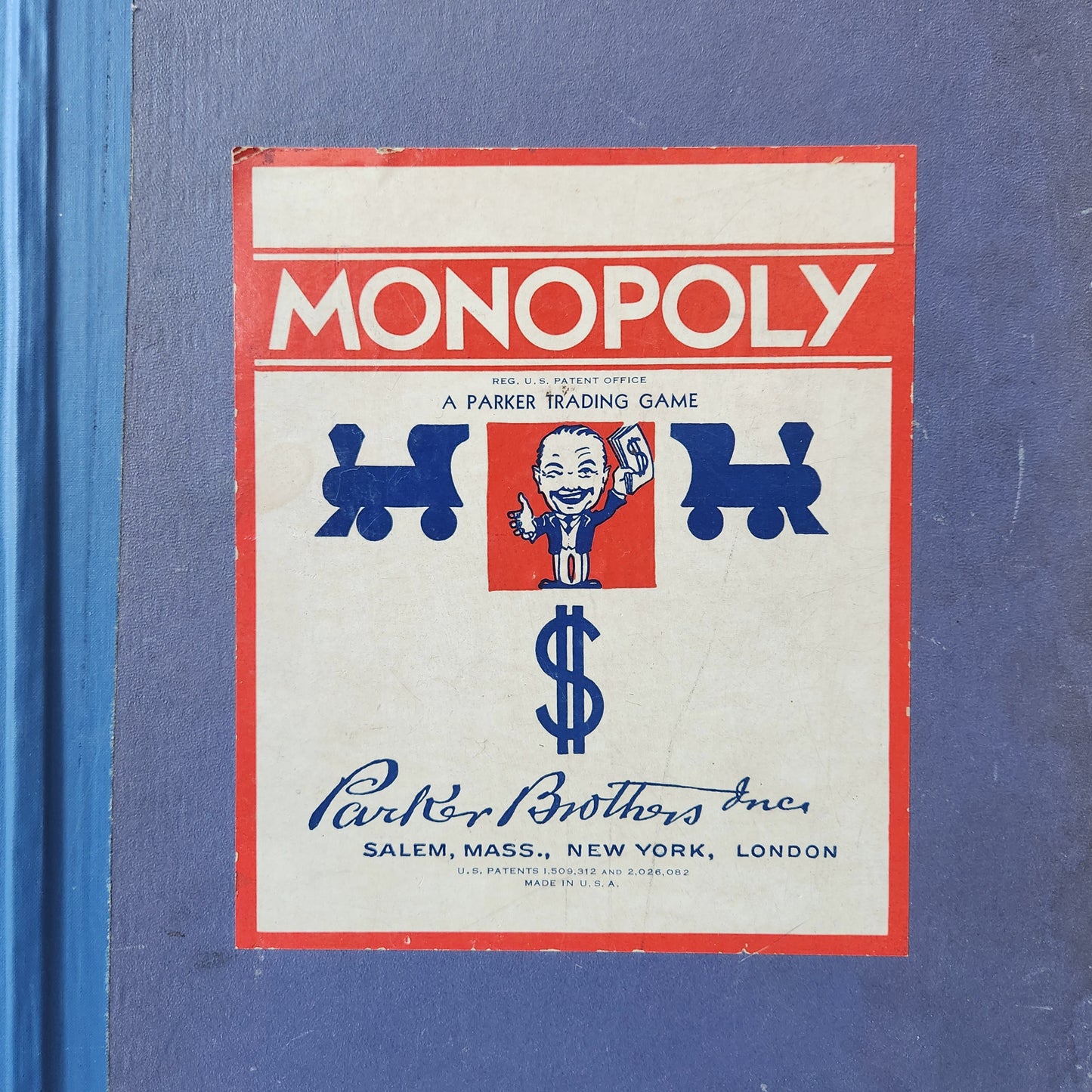 1937-39 Monopoly Blue Box Dual Patent Set