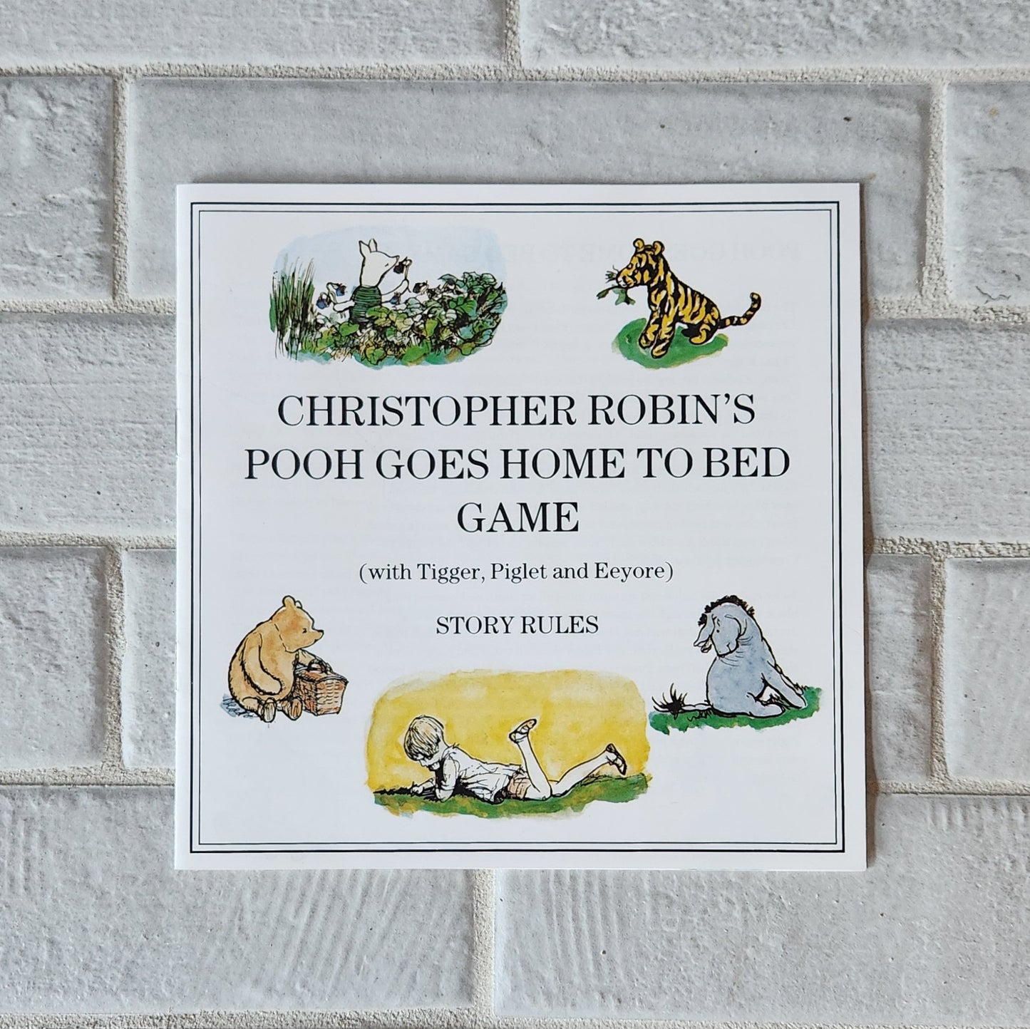 Display and Play 1990 Winnie the Pooh  Handmade Framed Board Game