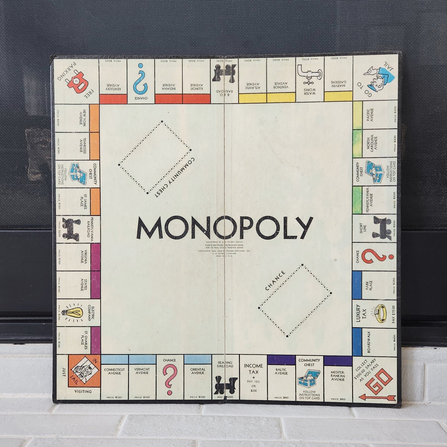 Set of 5 Vintage Monopoly Boards - Popular Diamond Blue Box