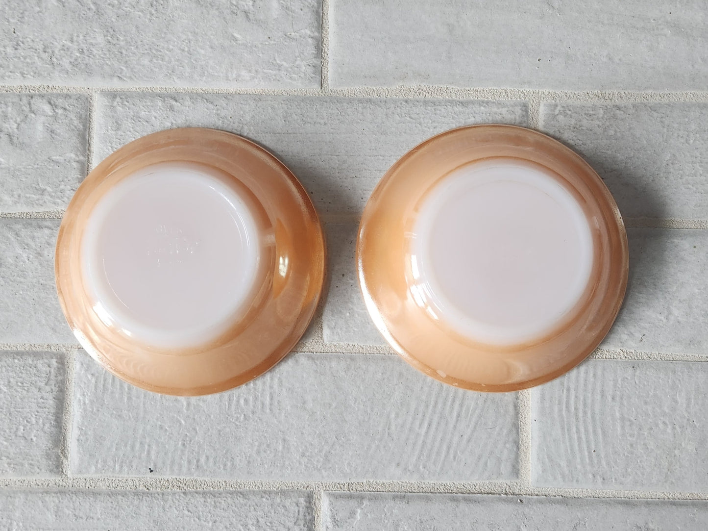 1950s Fire King Peach Lustre Laurel Leaf Dishes