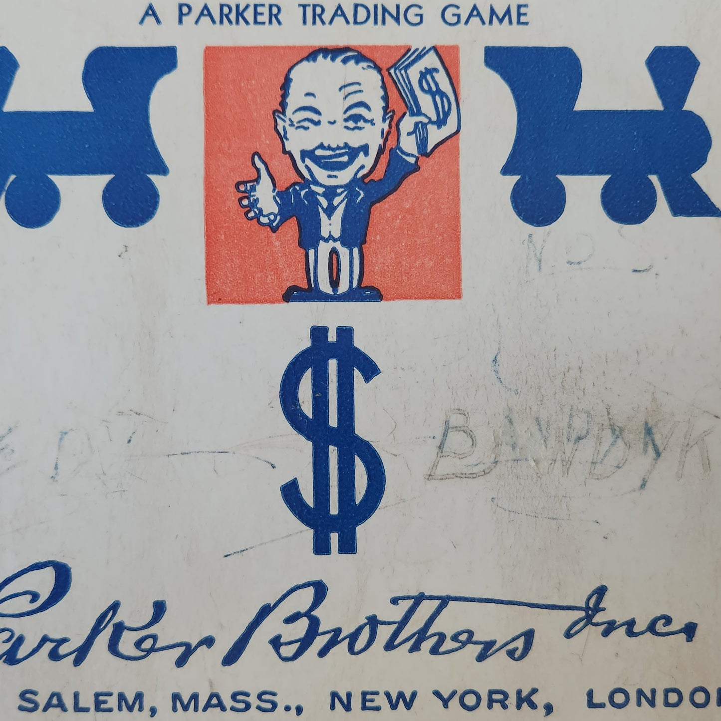 1937-39 Monopoly Blue Box Dual Patent Set