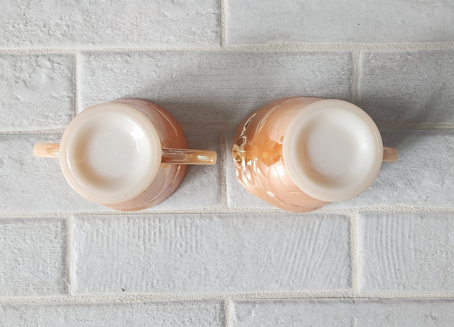 1950s Fire King Peach Lustre Laurel Leaf Dishes