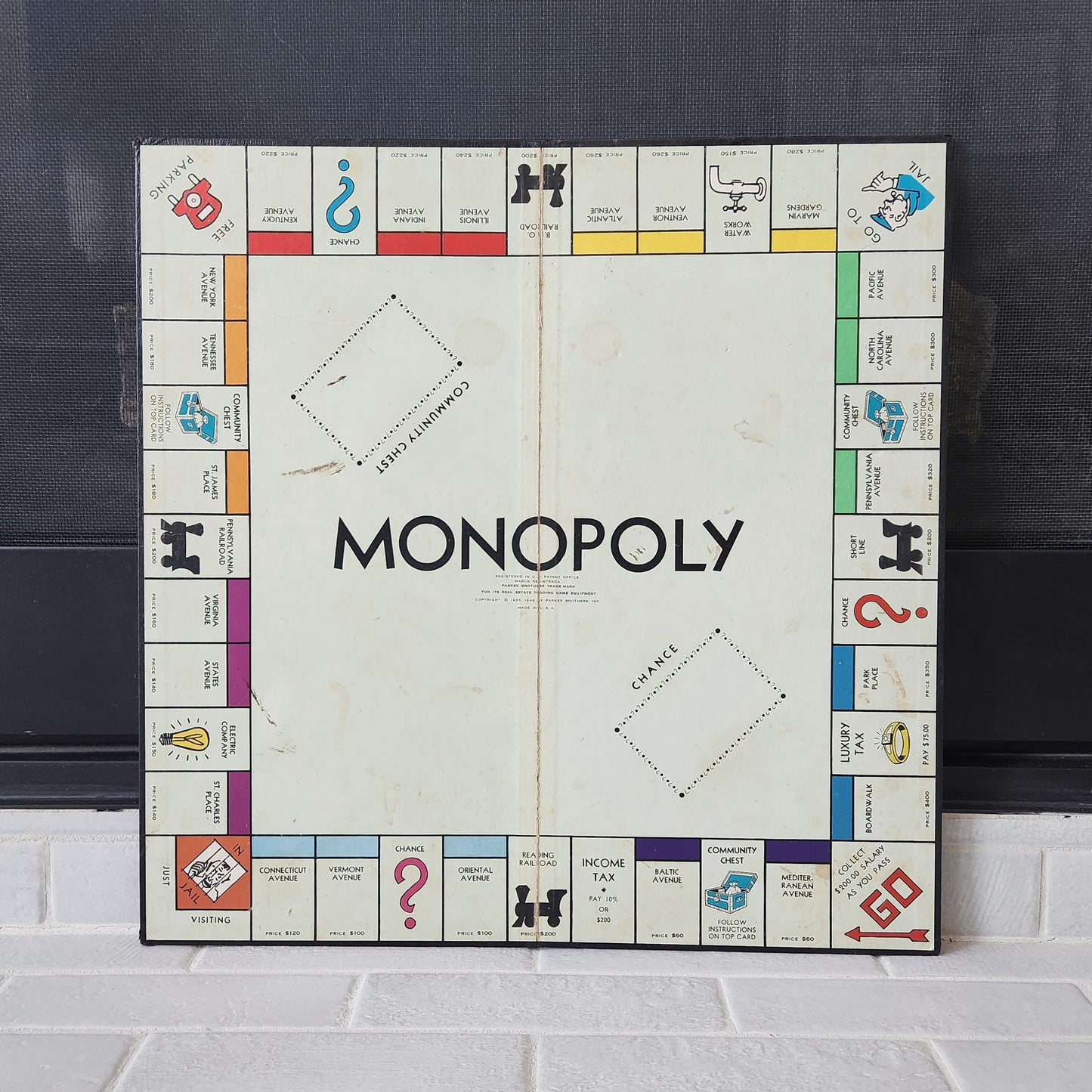 Set of 4 Vintage Monopoly Boards - Popular Blue Box