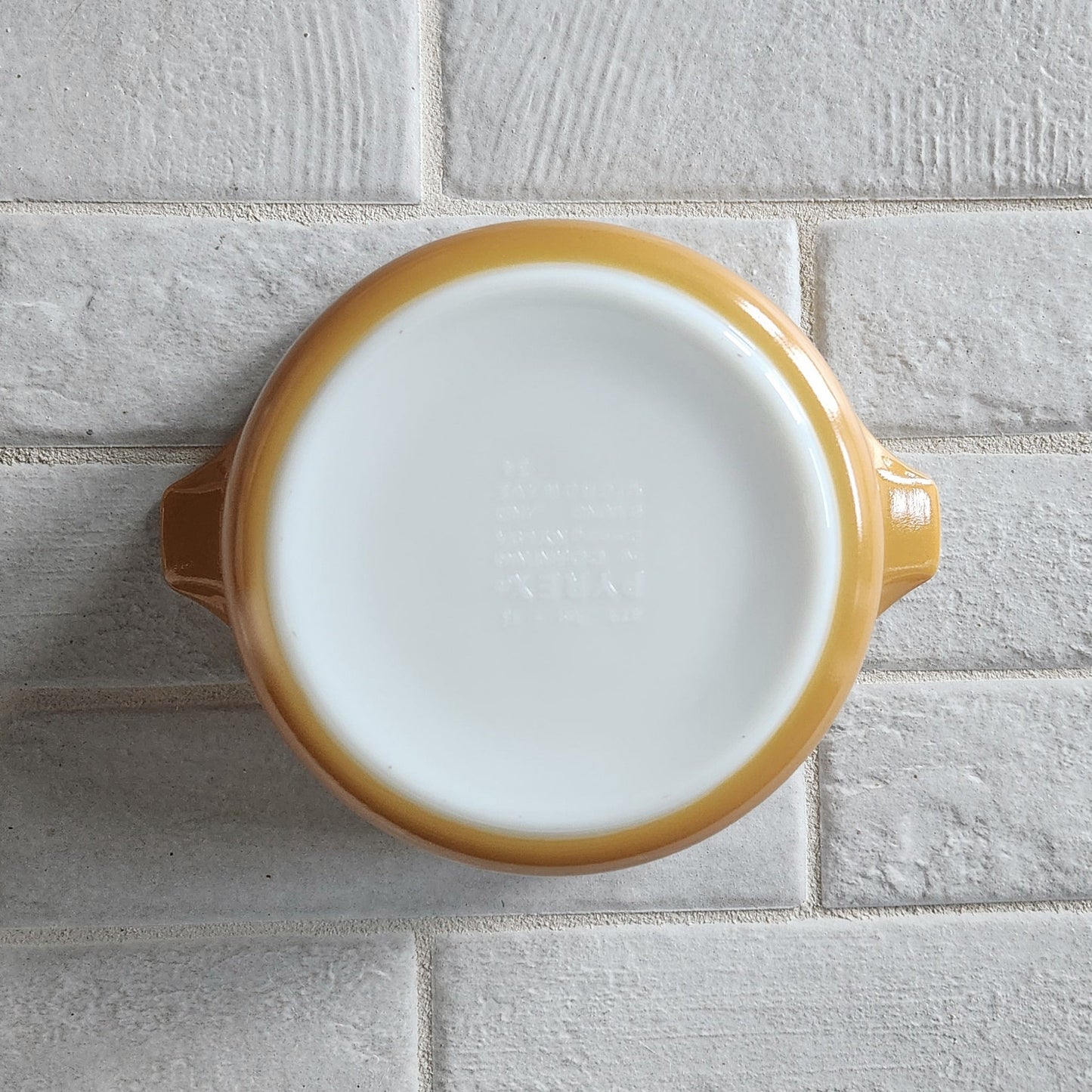 1972 Pyrex Butterfly Gold Cinderella Round Casserole #480-4 3-Piece Set