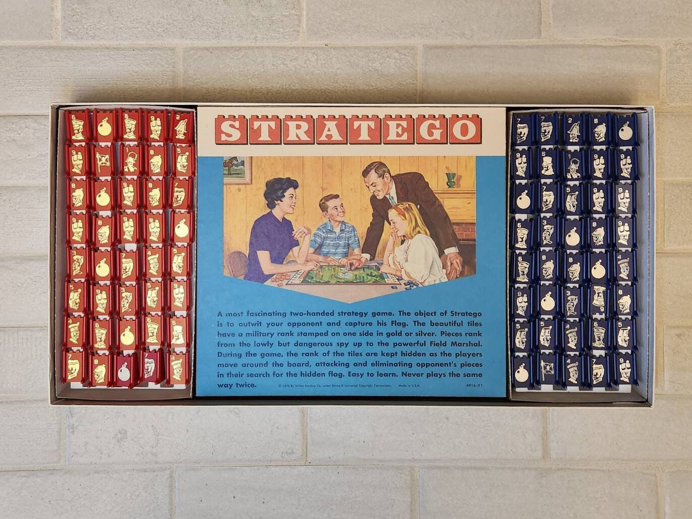 Display and Play 1977 Stratego Framed Board Game