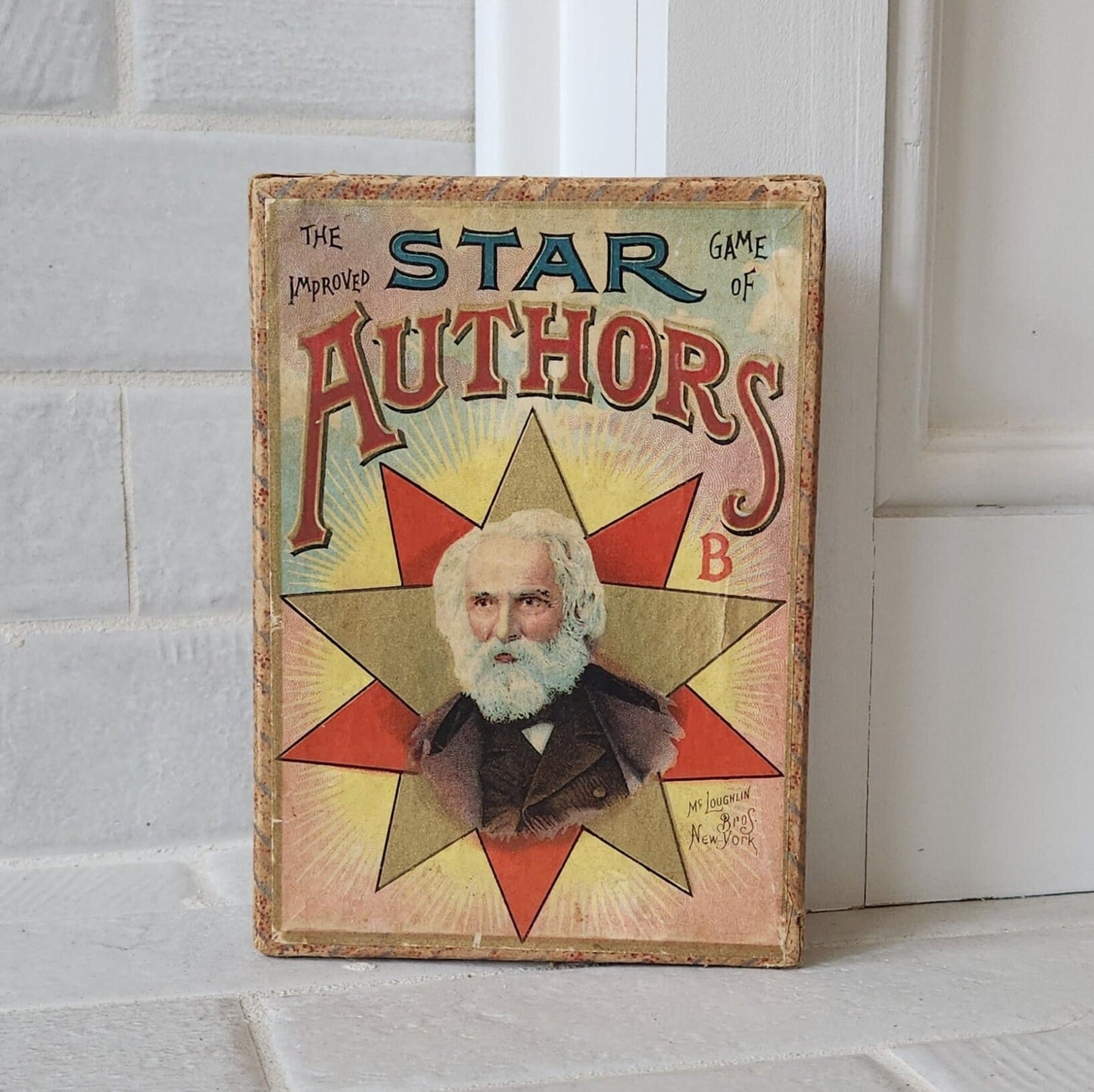 1903 McLoughlin Brothers The Improved Game of Star Authors Card Game