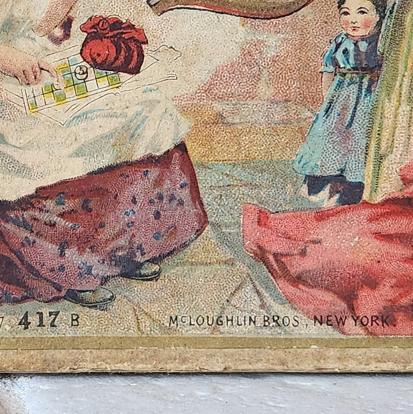 1899 McLoughlin Brothers Lotto Game Number 417B
