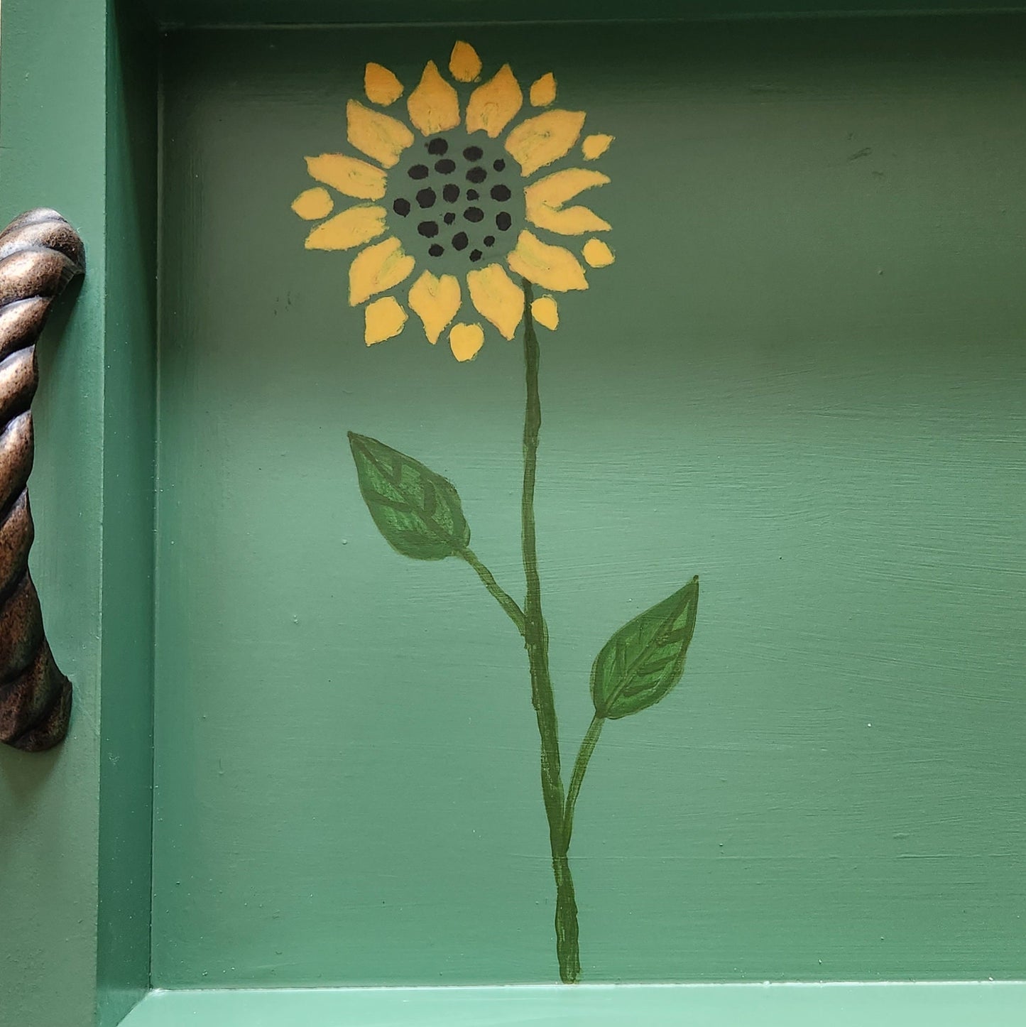 Sunflower Moss Green Serving Tray